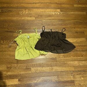 American Eagle Outfitters silky tank tops